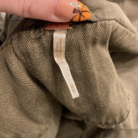 Free people army green jacket🍁🍁🍁🍁 - Picture 10 of 10
